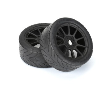 Pro-Line Avenger HP S3 (Soft) Street BELTED 1/8 Buggy Tires Mounted on Mach 10 Black Wheels (2) for Front or Rear Pro-Line Avenger HP S3 (Soft) Street BELTED 1/8 Buggy Tires Mounted on Mach 10 Black Wheels (2) for Front or Rear