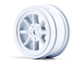 Protoform VTA Front Tire, 26mm, Mounted White Wheel
