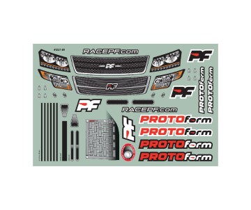Protoform ORT Oval Race Truck Body, Clear
