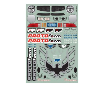 Protoform 1971 Pontiac Firebird Trans Am Clear Body,VTA