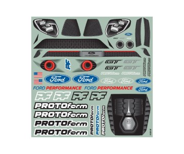 Protoform Ford GT Light Weight Clear Body, 190mm