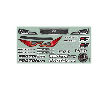 Protoform P47 Light Weight Clear Body :200mm