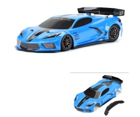 Protoform 1/7 Chevy Corvette C8 Painted Body (Blue): Felony