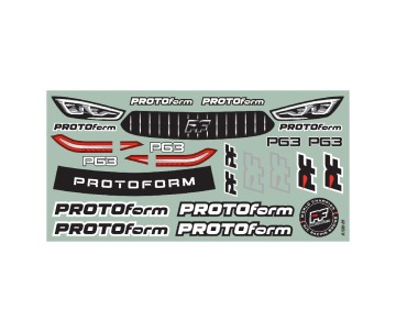 Protoform 1/10 P63 Pro-Lite (0.5mm) Clear Body for 190mm TC