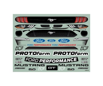 Protoform 1/7 2021 Ford Mustang GT Clear Body: ARRMA Felony