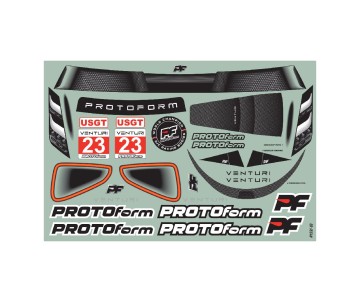 Protoform 1/10 Venturi GT Clear Body for 190mm TC