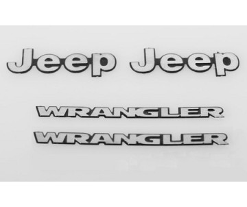 RC4WD 1/10 Metal Logo for Tamiya CC01 Wrangler
