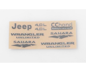 RC4WD Metal Emblems for Axial SCX10 Jeep Wrangler
