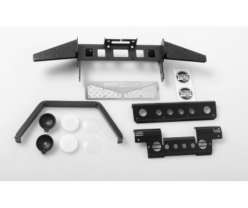 RC4WD Metal Front Bumper w/Stinger and Lights for Gelande II D90/110