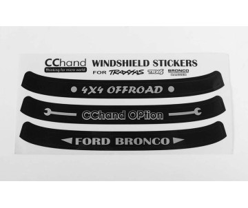 RC4WD Windshield Decals for Traxxas TRX-4 '79 Bronco Ranger XLT
