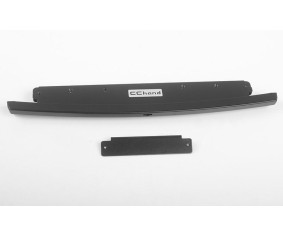RC4WD Slick Metal Front Bumper for JS Scale 1/10 Range Rover Classic Body (Black)