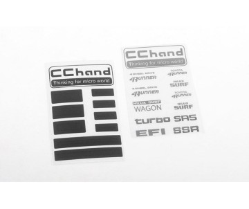 RC4WD Metal Logo Decal Sheet for 1985 Toyota 4Runner Hard Body Complete Set