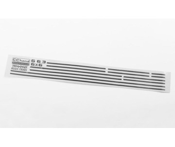 RC4WD Steel Body Decal Sheet for Traxxas Mercedes-Benz G 63 AMG 6x6