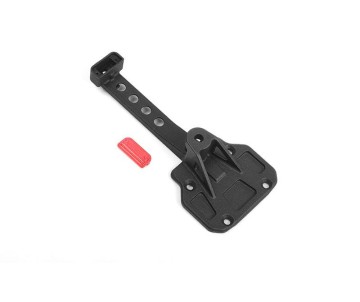 RC4WD Spare Wheel and Tire Holder w/ Red High Rear Brake Light for Axial 1/10 SCX10 III Jeep JLU Wrangler