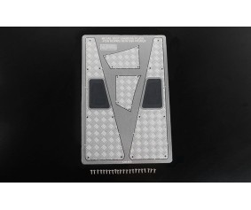 RC4WD Steel Front Side Hood Diamond Plates for RC4WD Gelande II 2015 Land Rover Defender D90
