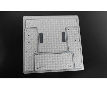 RC4WD Steel Rear Bed Diamond Plates for RC4WD Gelande II 2015 Land Rover Defender D90 (Heritage Edition)