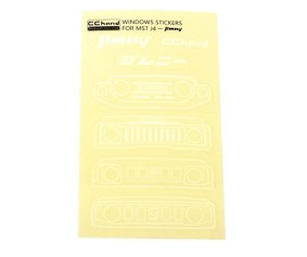 RC4WD Grille Option Window Decal Sheet for MST 4WD Off-Road Car Kit W/ J4 Jimny Body (White)