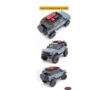 RC4WD Tube Rack w/LED for Axial SCX24 2021 Ford Bronco