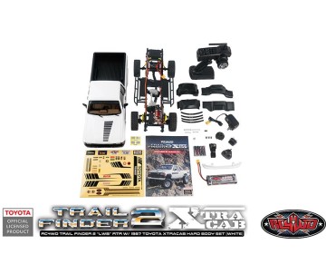 RC4WD Trail Finder 2 RTR LWB w/ 1987 Toyota XtraCab Hard Body Set (White)