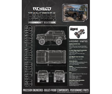 RC4WD Trail Finder 2 RTR w/Chevrolet Blazer Body Set (Midnight Edition)