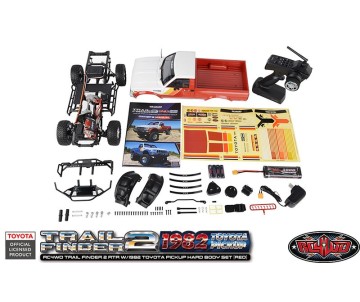 RC4WD Trail Finder 2 RTR w/1982 Toyota Pickup Hard Body Set (Red)