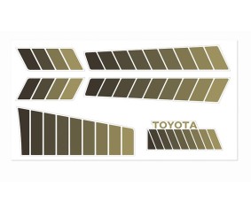 RC4WD Toyota 84-85 Body Decals (Brown)
