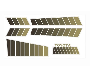 RC4WD Toyota 84-85 Body Decals (Brown)