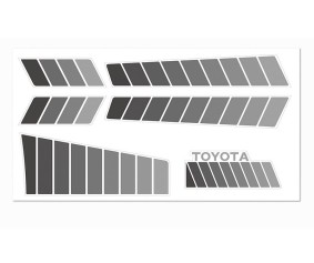 RC4WD Toyota 84-85 Body Decals (Grey)