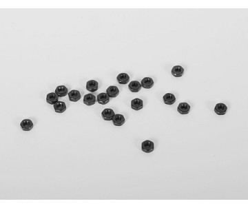 RC4WD Regular M2 Black Nuts (20)