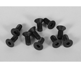RC4WD Steel Flat Head Socket Cap Screws M2.5 x 6mm (10)