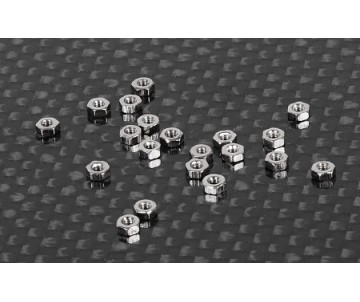 RC4WD Regular M1.6 Nuts (Silver)