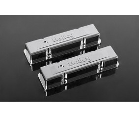 RC4WD 1/10 Holley Chrome Valve Covers for Scale V8 Engine