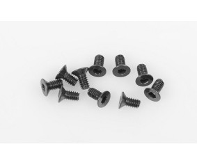 RC4WD Steel Flat Head Cap Screw M2 X 4mm (10)