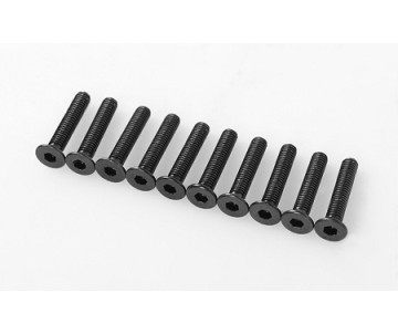 RC4WD Steel Flat Head Socket Cap Screws M3 x 16mm (10)