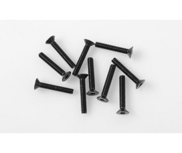 RC4WD Steel Flat Head Socket Cap Screws M3 x 18mm (10)