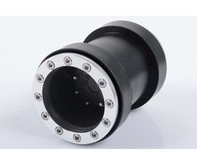 RC4WD Universal Monster Truck Beadlock Wheels V2 For Tamiya Clod Buster (Black Delrin)