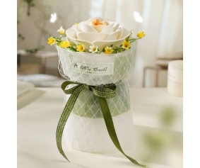 ROKR DIY White Camellia 3D Puzzle