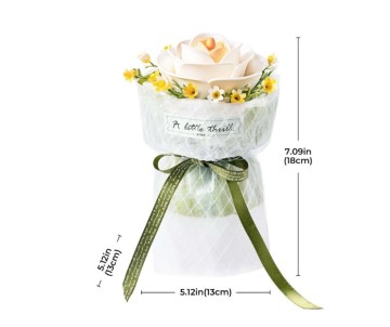 ROKR DIY White Camellia 3D Puzzle