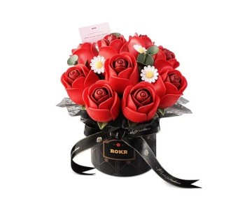 ROKR Red Rose Bouquet 3D Puzzle