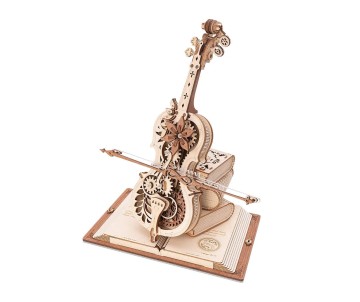 ROKR Magic Cello Mechanical Music Box 3D Wooden Puzzle