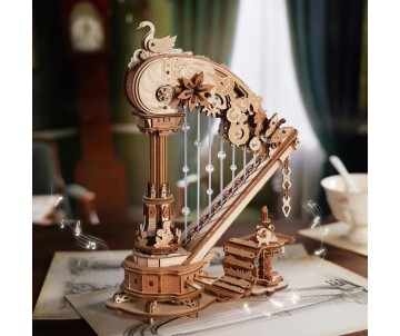 ROKR Magic Harp Music Box 3D Wooden Puzzle