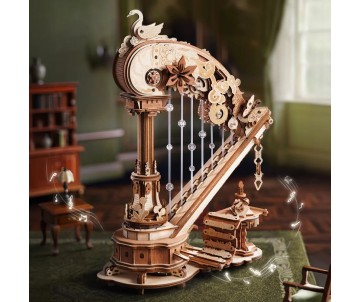 ROKR Magic Harp Music Box 3D Wooden Puzzle