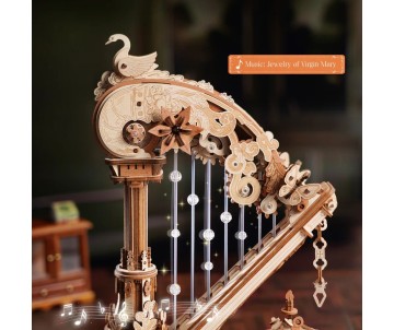ROKR Magic Harp Music Box 3D Wooden Puzzle