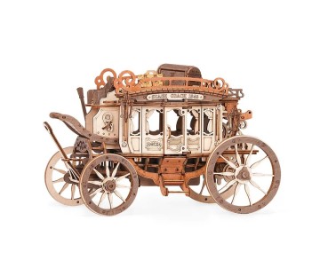 ROKR Stage Coach Marble Run 3D Wooden Puzzle