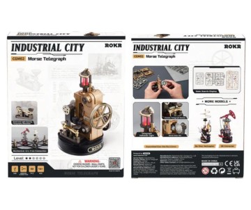 ROKR Morse Telegraph DIY Mechanical 3D Puzzle