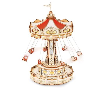 ROKR Swing Ride DIY Music Box 3D Wooden Puzzle