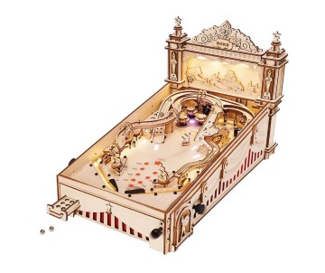 ROKR 3D Pinball Machine 3D Wooden Puzzle