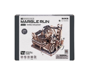 ROKR Space Port Marble Run 3D Wooden Puzzle