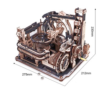 ROKR Space Port Marble Run 3D Wooden Puzzle