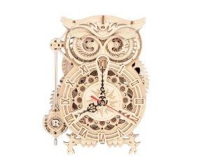 ROKR Owl Clock Mechanical Gears 3D Wooden Puzzle